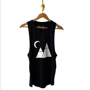 Zyia active XL womens black mountain moon tank
